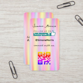 Cartão de Visita com Design Holográfico