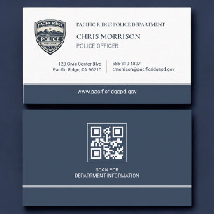 Cartão de Visita com Logotipo e Código QR do Depar