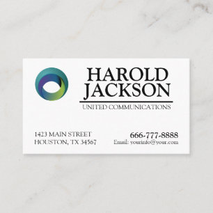 Cartão de visita Com Logotipo E Texto Personalizad