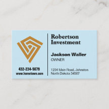 Cartão de Visita com Logotipo Minimalista para Qua