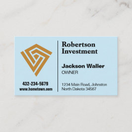 Cartão de Visita com Logotipo Minimalista para Qua