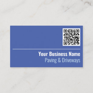 Cartão de Visita com QR Code para Pavimentação & C