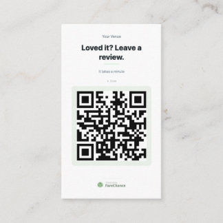 Cartão de Visita com QR Code para Restaurantes e L