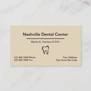 Cartão De Visita Combinação da nomeação do escritório do denti