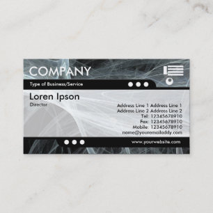 Cartão De Visita Comboio-bala - Chama fractal 03