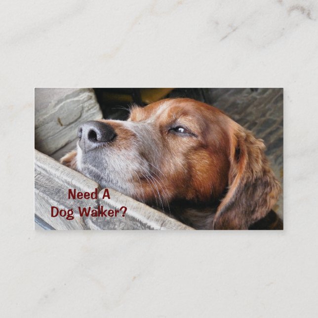 CARTÃO DE VISITA COMÉRCIO, CACHORRO ANDANDO. (Verso)