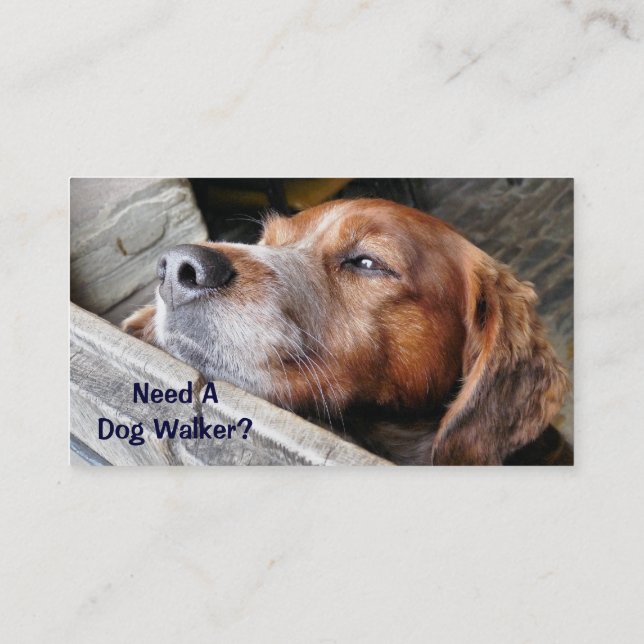 CARTÃO DE VISITA COMÉRCIO, CACHORRO ANDANDO. (Verso)