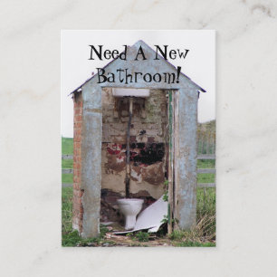 CARTÃO DE VISITA COMÉRCIO. NOVA BANHEIRA