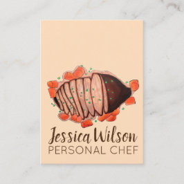 Cartão De Visita Comida de Feriado Judaico de Brisket de Carne Benh