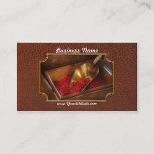 Cartão De Visita Comida - Doces - Balas de canela quentes