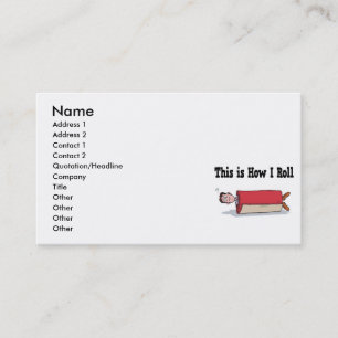 Cartão De Visita Como Eu Rolo Carpete