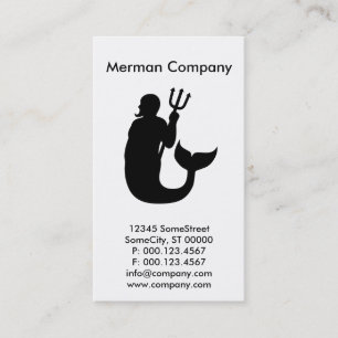 Cartão De Visita companhia personalizada Merman