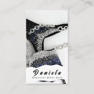 Cartão De Visita Competição de Malhação Crystal Bikini se adapta ao