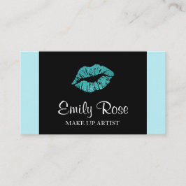 Cartão De Visita Compo o preto do artista e o beijo do brilho da