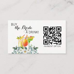 Cartão De Visita Comprar o código QR da bebida