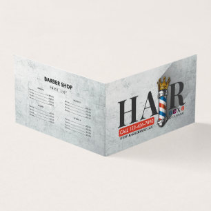 Cartão De Visita Compro Barber - Lealdade de Nomeação de Polonês