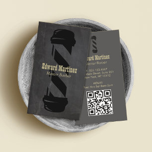 Cartão De Visita Compro Barber legal Policial Barbershop