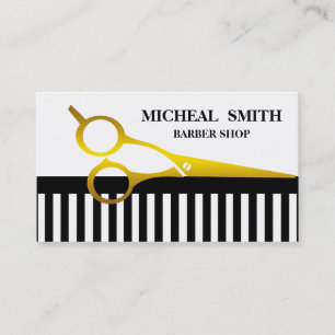Cartão De Visita Compro Barber Simples Minimalista