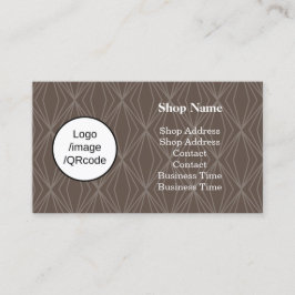 Cartão De Visita Compro Brown de Geometria Moderna