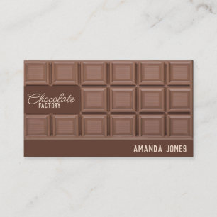 Cartão De Visita Compro Choco Cacao da Fábrica de Chocolate
