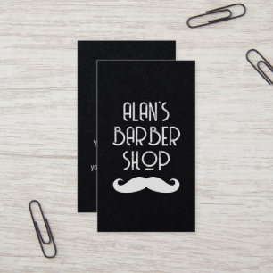 Cartão De Visita Compro de barbearia em folha estilista preta verti