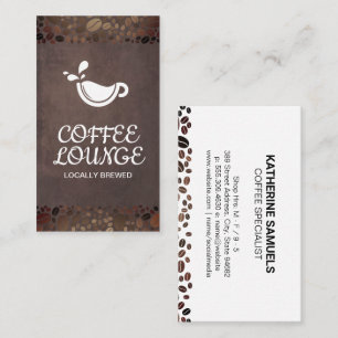 Cartão De Visita Compro de café  Café e feijões 