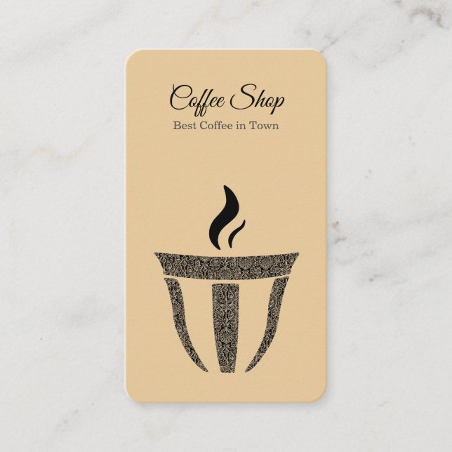 Cartão De Visita Compro de Café de Encomenda Simples Profissional (Frente)