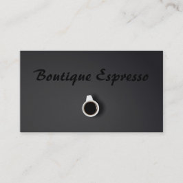 Cartão De Visita Compro de café do Bar Espresso da cinza