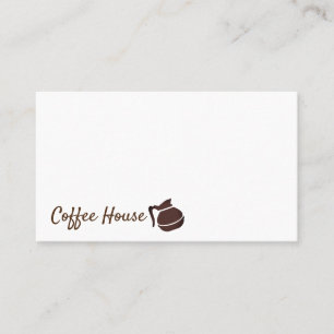 Cartão De Visita Compro de café  Pote de café