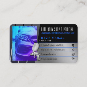 Cartão De Visita Compro de Corpo Automático e Pintura Paint Spray