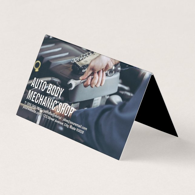 Cartão De Visita Compro de Corpo Automático | Funcionamento mecânic (Frente)