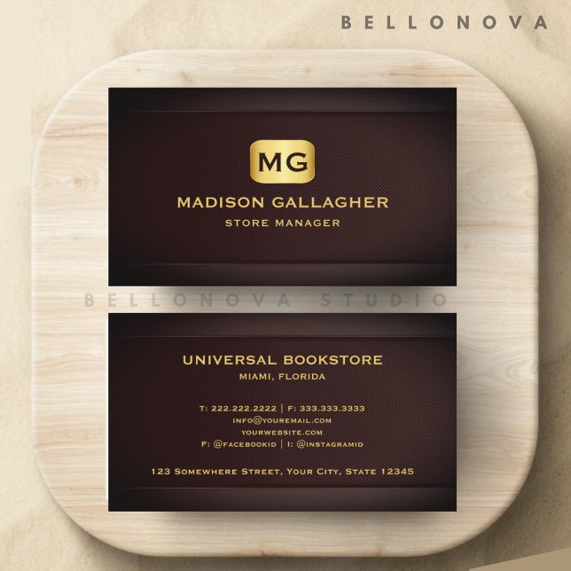 Cartão De Visita Compro de varejo Dourado da Maroon Vermelha Person (Custom Red Maroon Gold Retail Shop Professional Business Card)