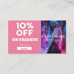 Cartão De Visita Compro de Vídeo Especial do Código de Desconto Sex