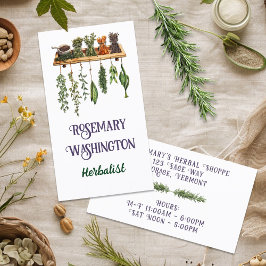 Cartão De Visita Compro Herbalista Duplo