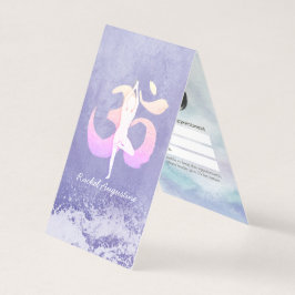 Cartão De Visita Compromisso da Lista de Preços do Instrutor Yoga