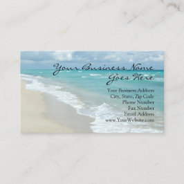 Cartão De Visita Compromisso de Massagem Spa Elegante de Praia de R