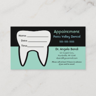Cartão De Visita Compromisso Dental Editável