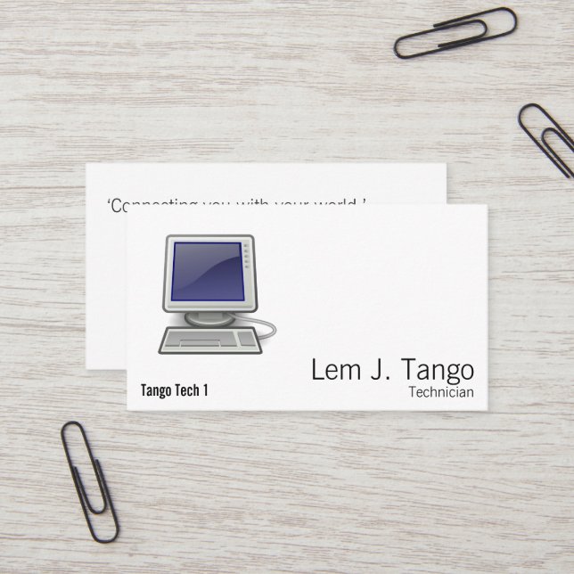 Cartão De Visita Computador (Frente/Verso In Situ)