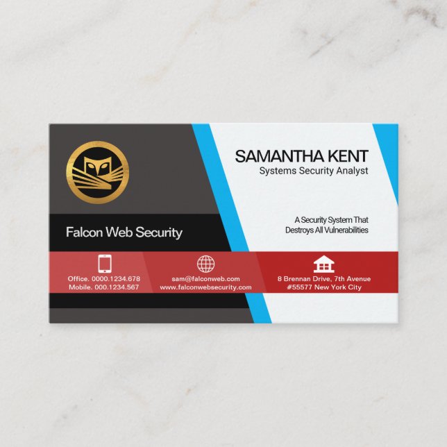 Cartão De Visita Computador Web Futurístico Na moda Polygon Trapezi (Frente)