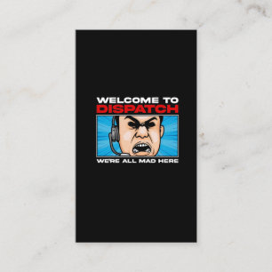 Cartão De Visita Comunicações de emergência do Funny Dispatcher 
