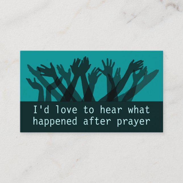 Cartão De Visita Comunicado do relatório do ministério (Frente)