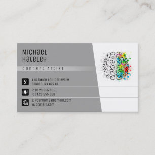 Cartão De Visita Conceito Artista   Consultor