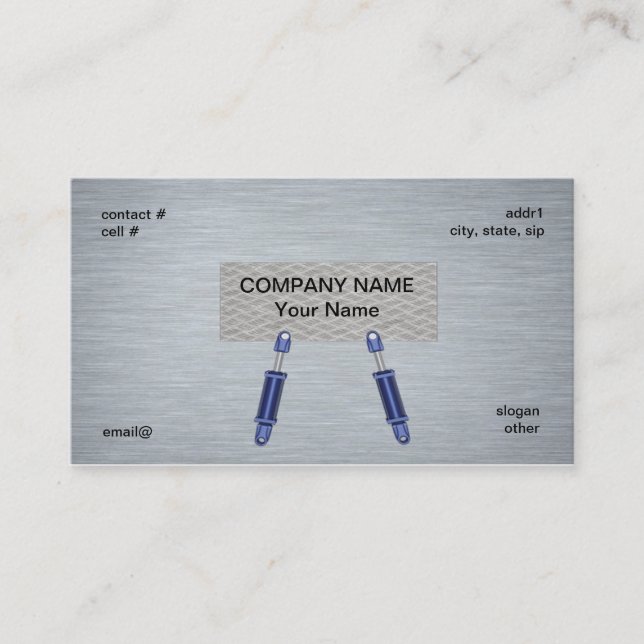 Cartão De Visita conceito do cilindro hidráulico (Frente)