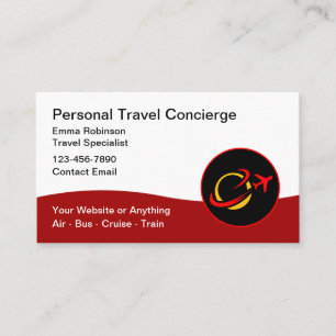 Cartão De Visita Concierge de Viagens e Promocional