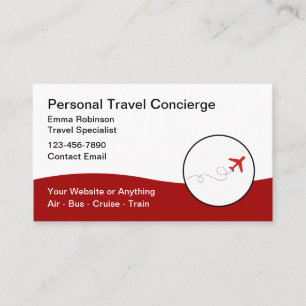 Cartão De Visita Concierge de Viagens e Promocional