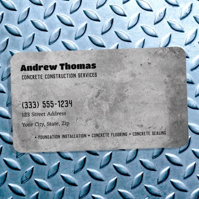 Cartão De Visita Concreto (Concrete Business Cards)
