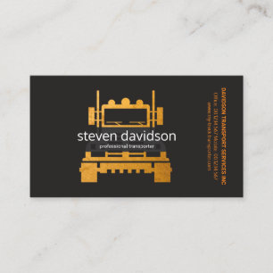 Cartão De Visita Condutor de transporte profissional de caminhões