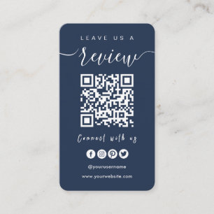 Cartão De Visita Conectar-se com o código QR dos EUA Deixe-Nos Um