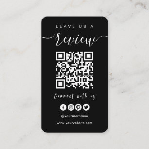 Cartão De Visita Conectar-se com o código QR dos EUA Deixe-Nos Um