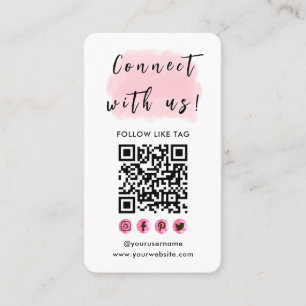 Cartão De Visita Conecte-se com o logotipo de marca nos Estados Uni